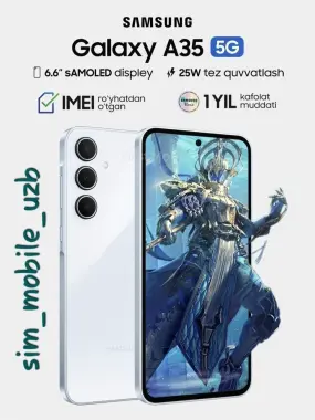 Samsung Galaxy A35 5G 2024 New Super Skidka+Garantiya+Dastavka