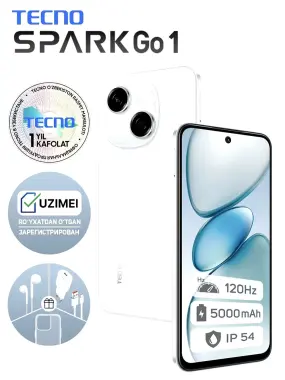 Tecno Spark Go 1 New Super Skidka+Garantiya+Dastavka
