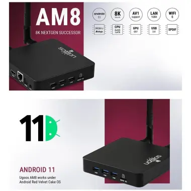 ️Ugoos AM8 SuperTvBox 2024.Доставка Узб.яш