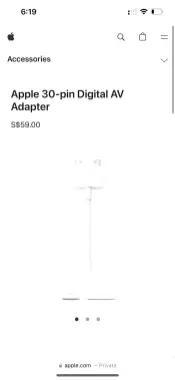 Apple HDMI к 30-pin Digital AV адаптер переходник из США. Оригинал