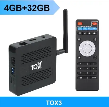 Смарт TV приставка TOX 3 Android TV Box 2-ая ревизи Kanallar IPTV.ysh