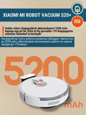 Xiaomi pilesos пылесос робот Robot vacuum S20+.S20