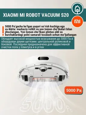 Xiaomi Robot vacuum cleaner S20.S20 plus робот пылесосы robot pilesos