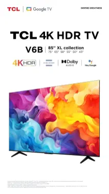 TCL 43V6B—4K ЖК телевизора из базовой линейки 2024