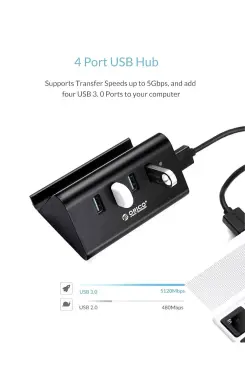 Многофункциональный USB-хаб ORICO с подставкой для телефона