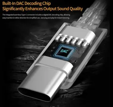 Новый посеребренный Hi-Fi кабель для наушников KZ разъемом TYPE-C DAC